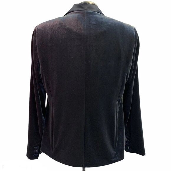 A MTL 1980 blue velvet blazer Sz 12 - Picture 2 of 9